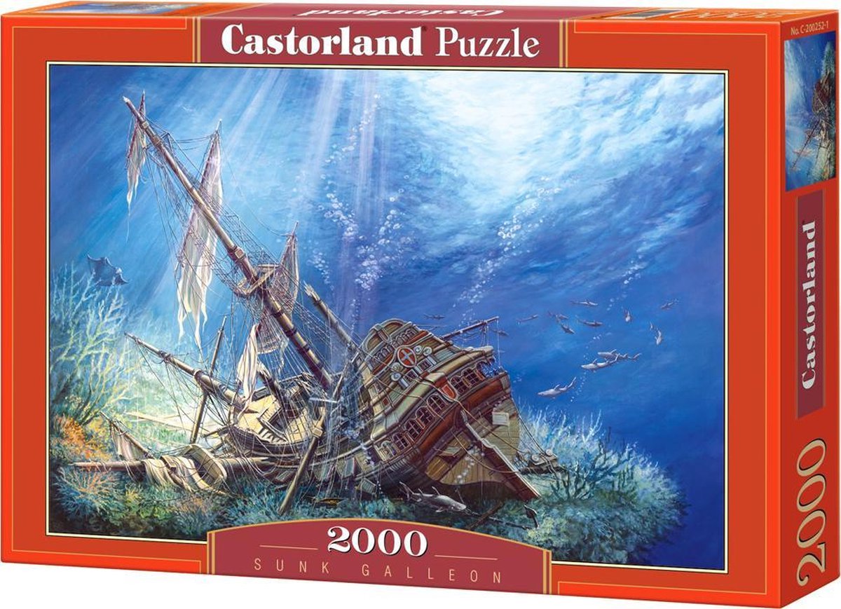Galion coulé Castorland – puzzle – 2 000 pièces – finition satinée – ajustement parfait – qualité européenne
