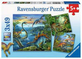 Ravensburger - Dinosaurs 3x49st.