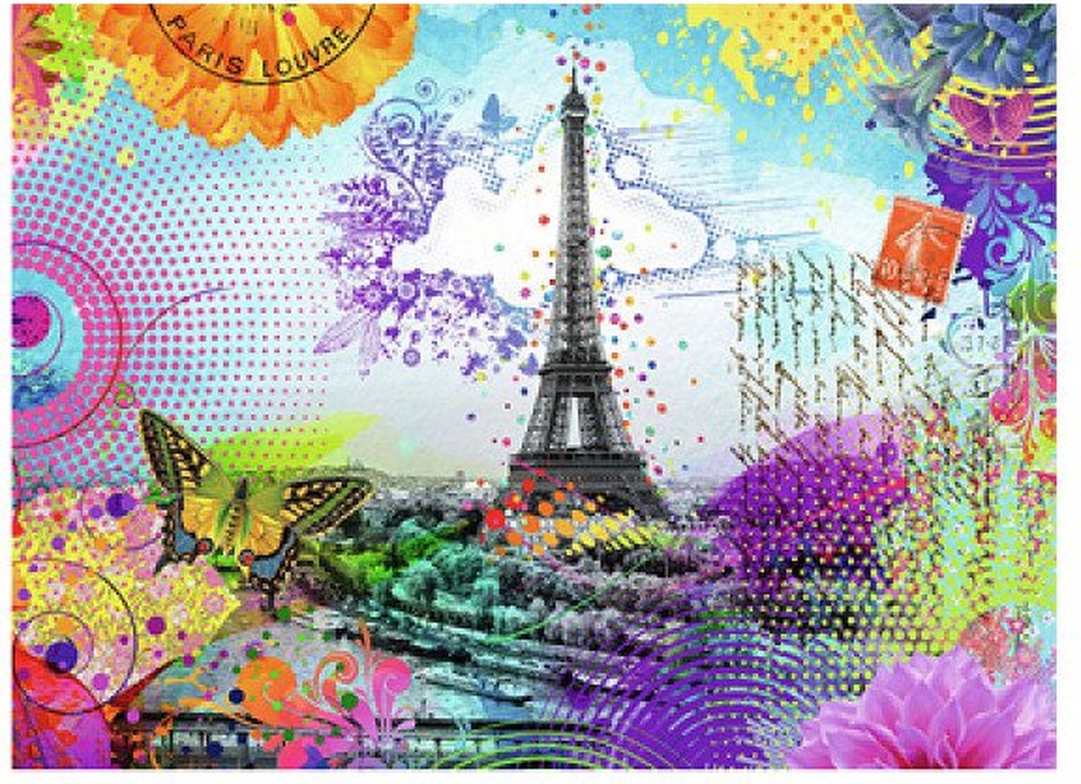 Carte postale puzzle Ravensburger de Paris, 500 pcs.