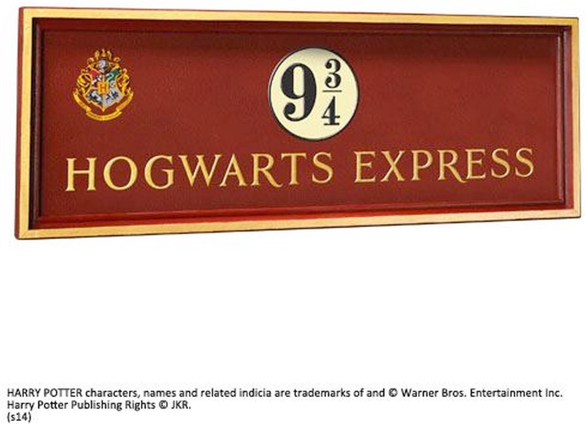 La noble collection Harry Potter - Poudlard 9 3 4 signe