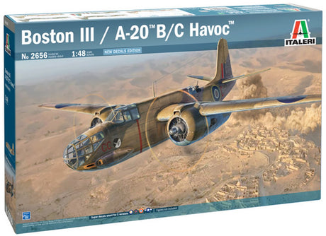 Italeri maquette avion - 2656 douglas boston iii a - 20 b c havoc - usa seconde guerre mondiale - avion à hélice plastique - 1:48 - modélisme
