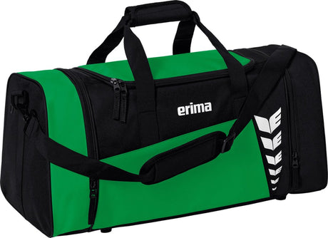 Sac de sport Erima six ailes (petit) avec poches latérales - noir émeraude | taille: s