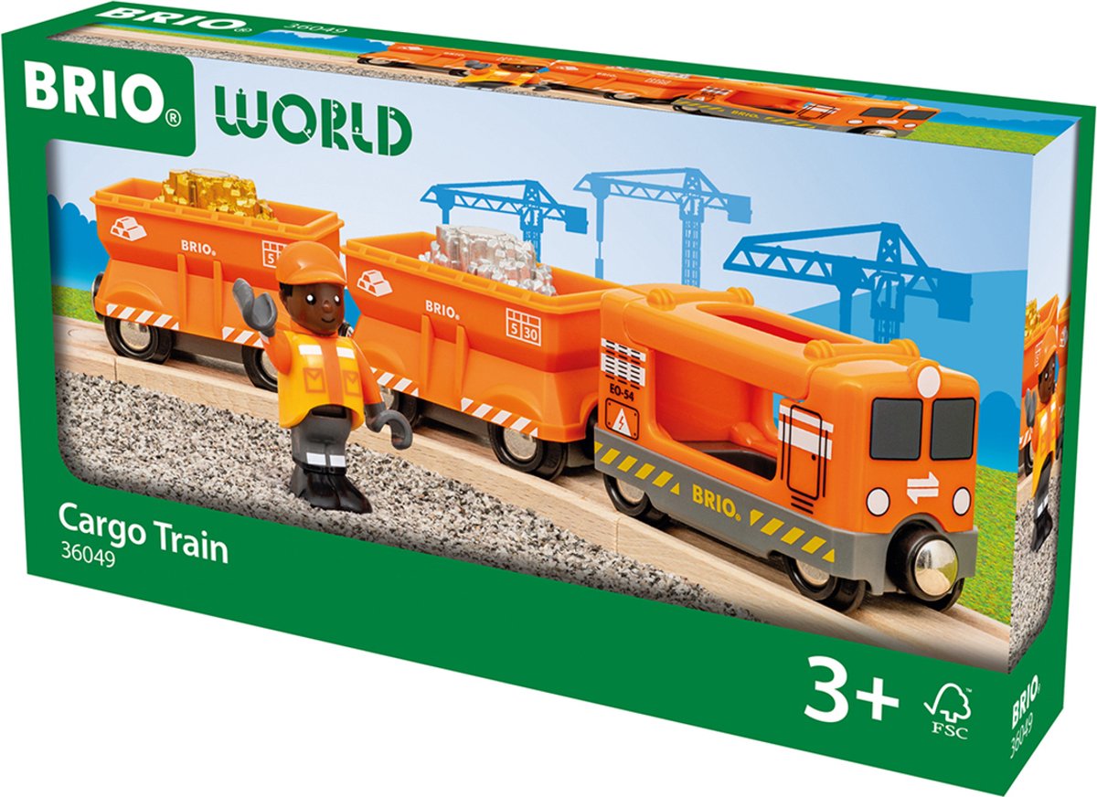 Ravensburger Brio - 36049 train de marchandises | train jouet avec charge d'or et d'argent pour les enfants à partir de 3 ans