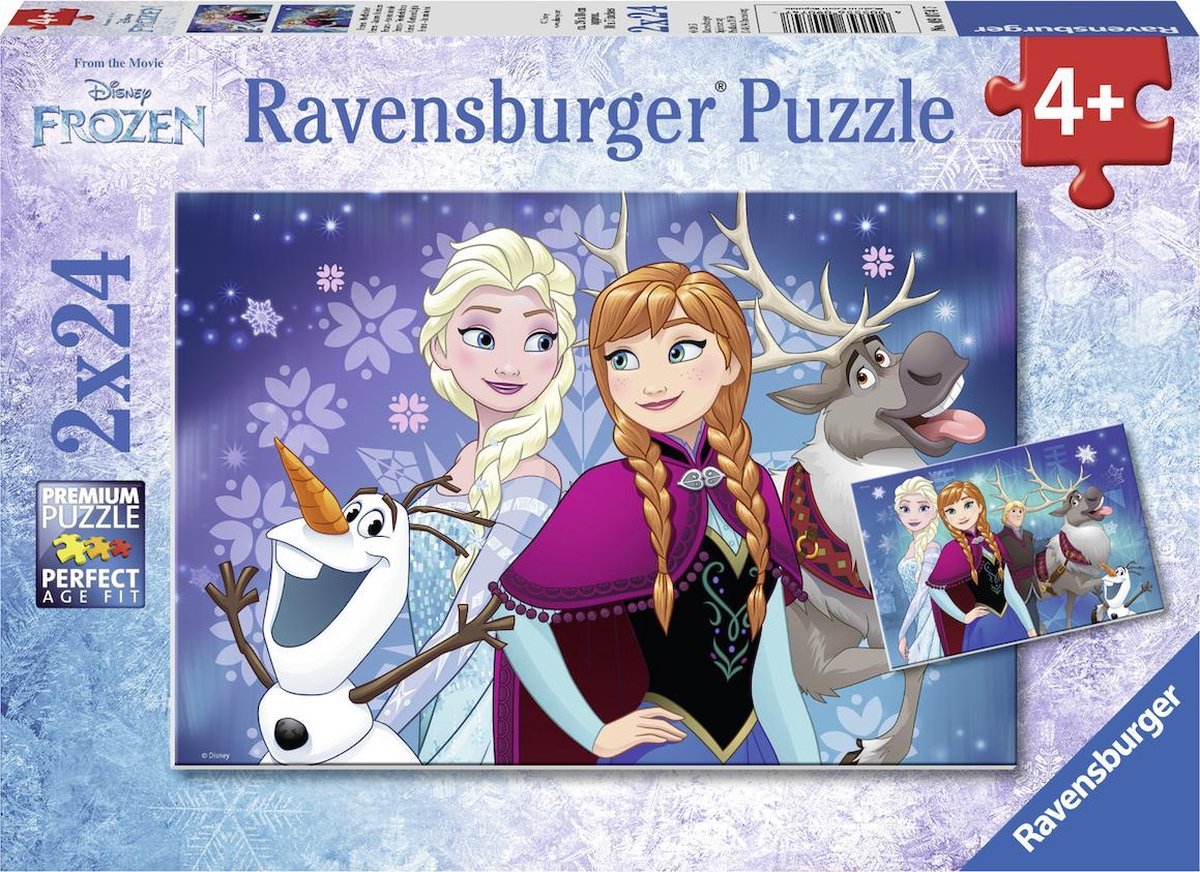 Puzzle Ravensburger Disney Frozen Northern Lights - deux puzzles - 24 pièces - puzzle pour enfants