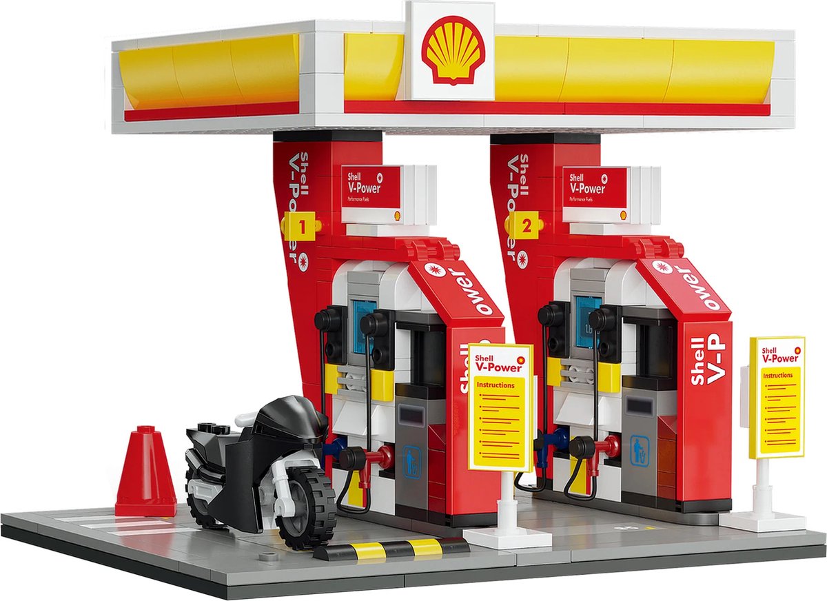 Cada | série de construction - station de vente au détail Shell 305 pièces