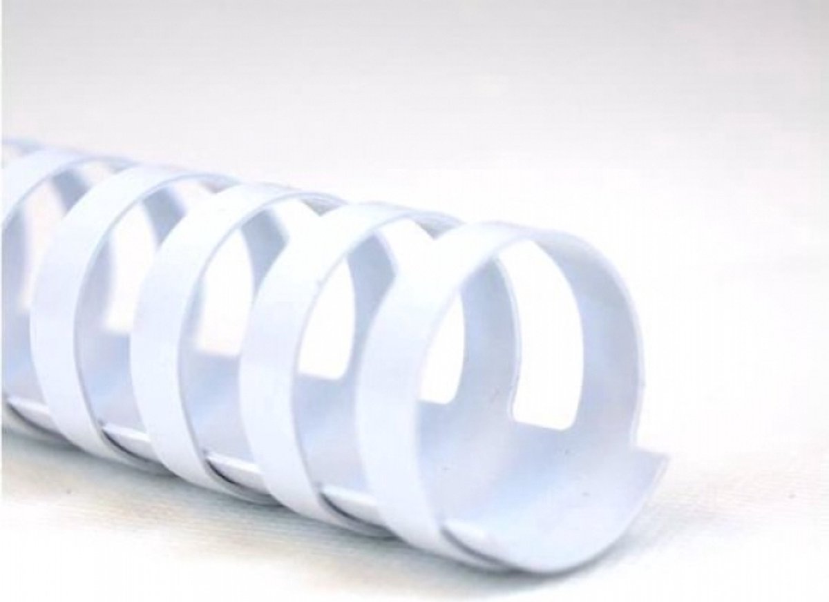 Reliure combbind Gbc blanc - a4 - 12 mm - 100 pièces