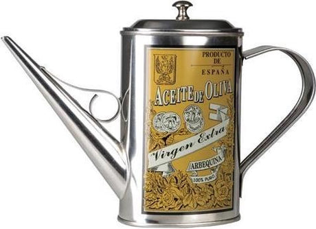 Ibili 705105 set huile et vinaigre bidon 0,5 l acier inoxydable, jaune