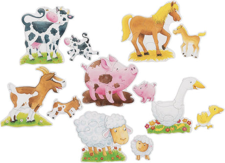 Goki Wooden Jigsaw Puzzle Farm Animaux, 25e.