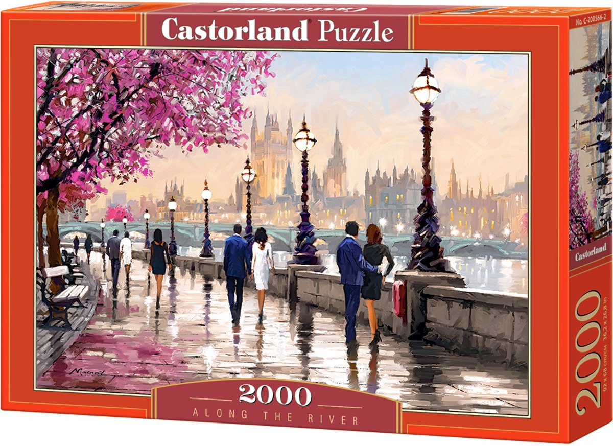 Castorland au bord de la rivière – puzzle – 2 000 pièces – finition satinée – ajustement parfait – qualité européenne