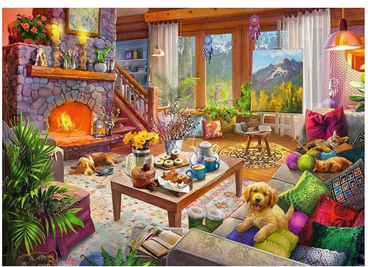 Ravensburger Jigsaw Puzzle Cozy Hut, 1000st.