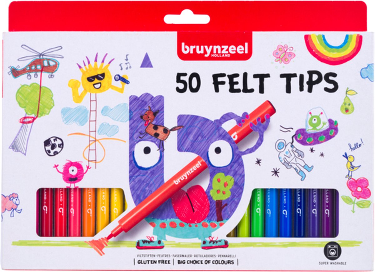 Feutres Bruynzeel 50 pièces | 6 pièces