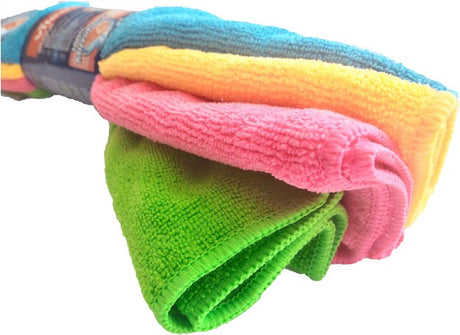 Série style Vileda - chiffon en microfibre - 4 pièces - applications polyvalentes