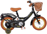 Vélo pour enfants Volare Ashley - filles - 12 pouces - noir - deux freins à main