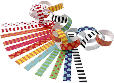 Société créative https: www.ccobby.nl garland-strips-printed-l-16-cm-w-15-mm-400-piece-1-box