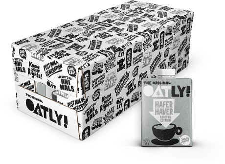 Ouah ! oatly oats barista edition - 10 pièces - (5l) - lait végétal longue conservation - barista 0,5l - pack économique