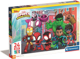Clementoni Jigsaw Puzzle Super Color Maxi Spidey, 24e.