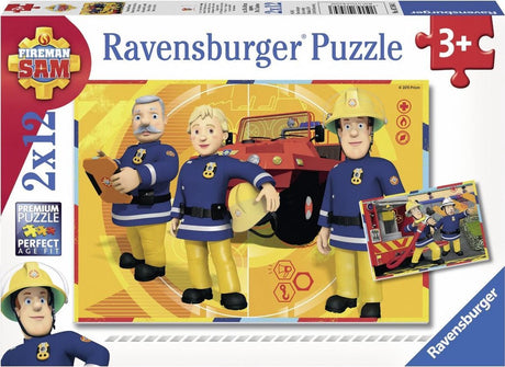 Ravensburger puzzle pompier Sam au travail - 2x12 pièces - puzzle pour enfants