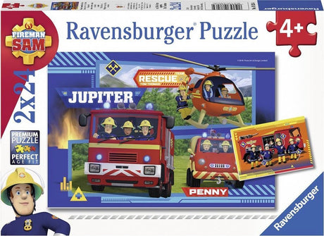Ravensburger puzzle cours d'eau avec Sam le pompier - 2x24 pièces - puzzle pour enfants