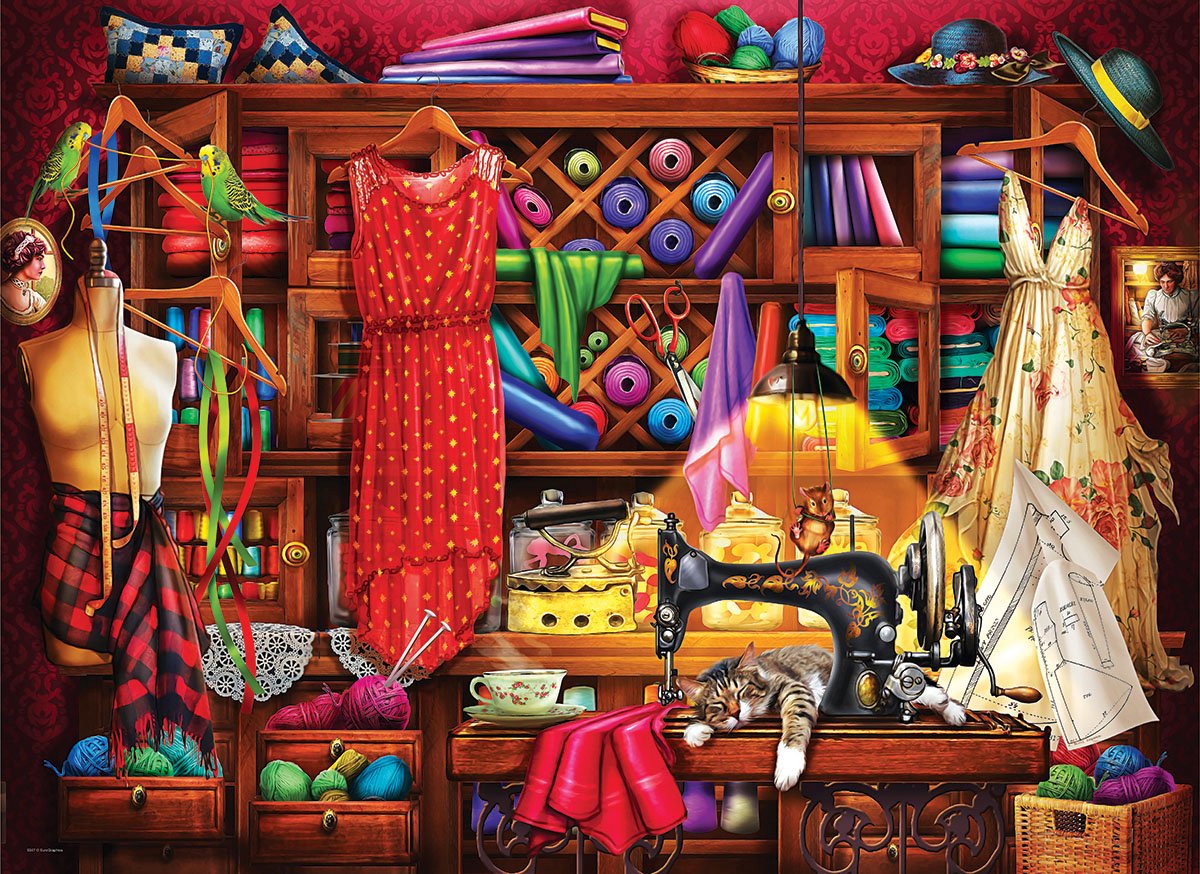 Eurographics - salle de couture [salle de couture] - 1000 pièces 68×48cm (l×h) - puzzle