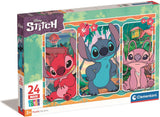 Clementoni Jigsaw Puzzle Super Color Maxi Disney Stitch, 24e.