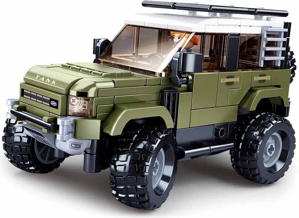 Sluban model bricks english suv attacker bouwspeelgoed kinderen vanaf 8 jaar - constructiespeelgoed modelbouw - bouwdoos met 317 bouwstenen - m38-b1015