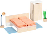 Small foot - chambre à coucher de meubles de maison de poupée en bois