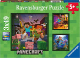 Ravensburger puzzle minecraft biomes - puzzle - 3x49 pièces