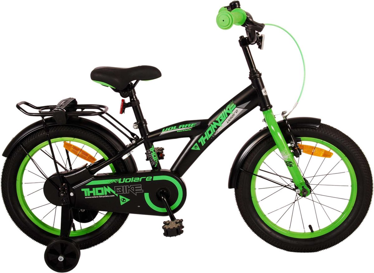 Volare Thombike Children's Bike - Boys - 16 pouces - vert noir