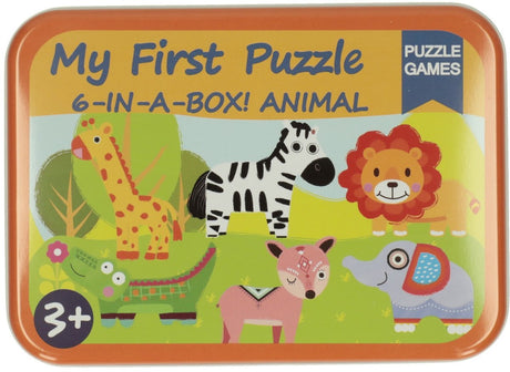 Lobbes jouets par exemple mes 6 premiers puzzles en canette - animaux sauvages