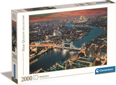 Clementoni - puzzle - 2000 pièces - vue aérienne de Londres - puzzle pour adultes - collection de haute qualité