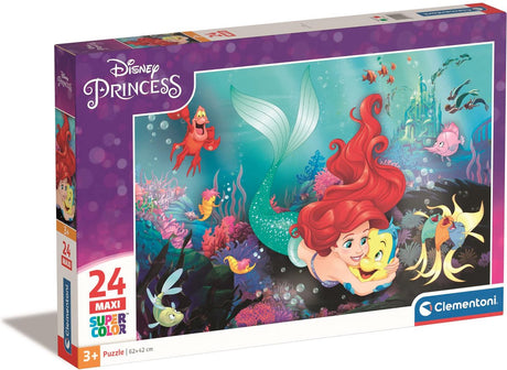 Clementoni maxi puzzle disney petite sirène, 24 pcs.