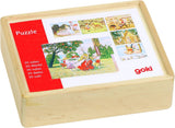 Goki puzzle bloc de bois contes de fées