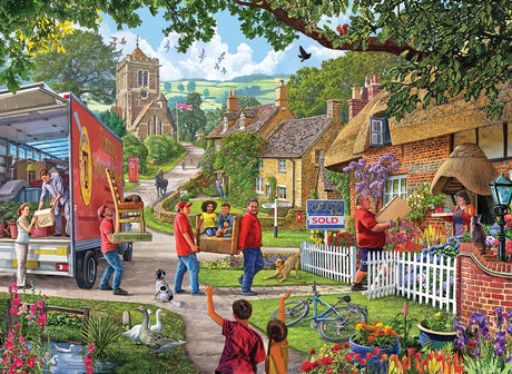 Gibsons - jour du déménagement (par Steve Crisp) - 500 pièces 48×34cm (l×h) - puzzle pour adultes