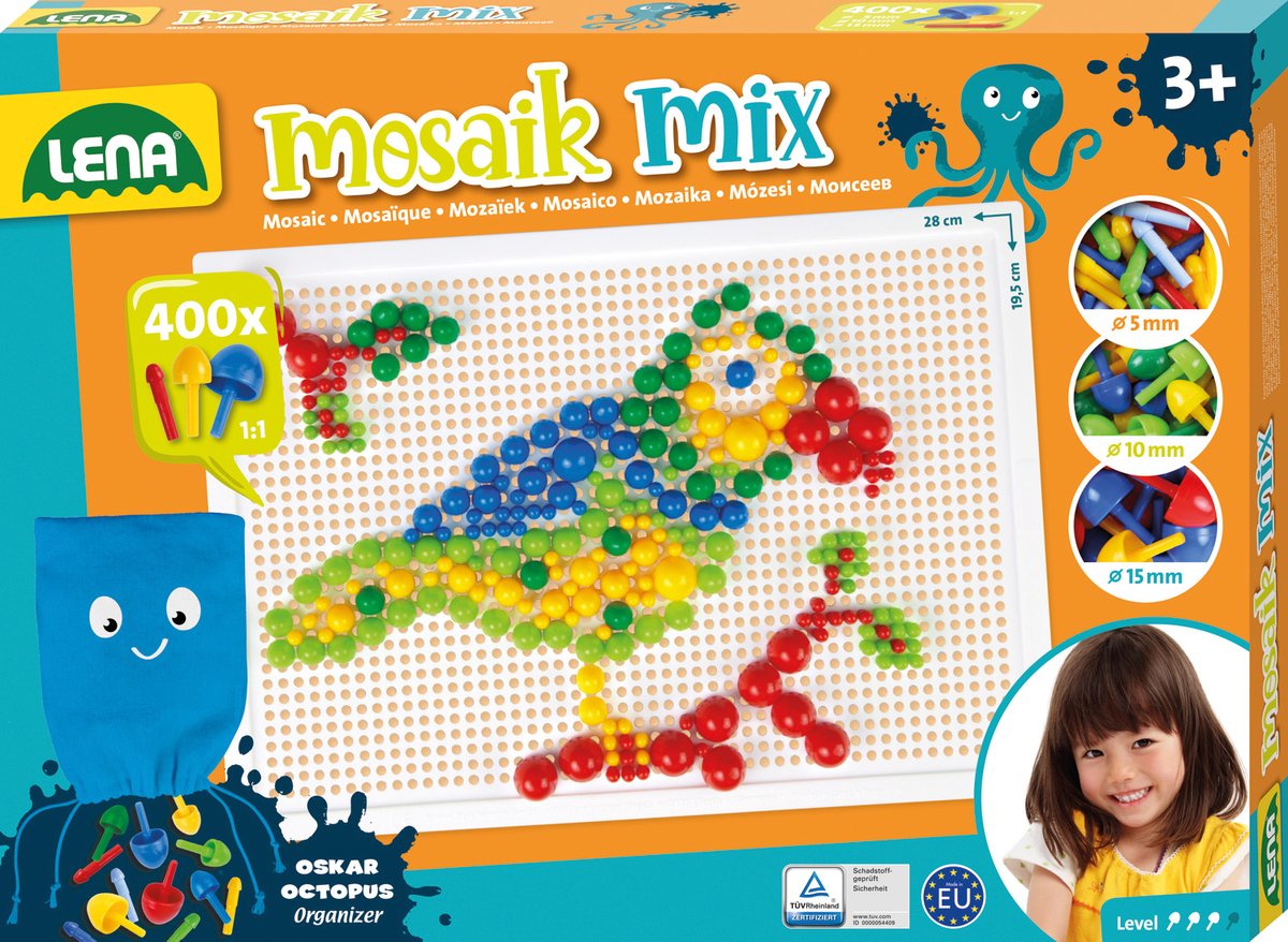 Ensemble mosaïque Lena couleur 400 pièces.
