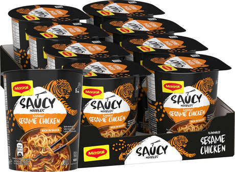 Maggi nouilles en sauce poulet au sésame - 8 pièces x 75g - pack économique