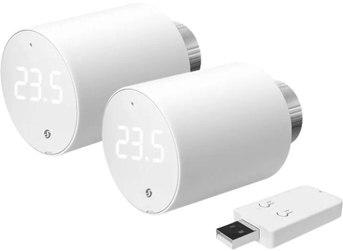 Shelly blu trv heizkörperthermostat 2-er pack gateway, thermostat de radiateur Bluetooth basse énergie, WiFi