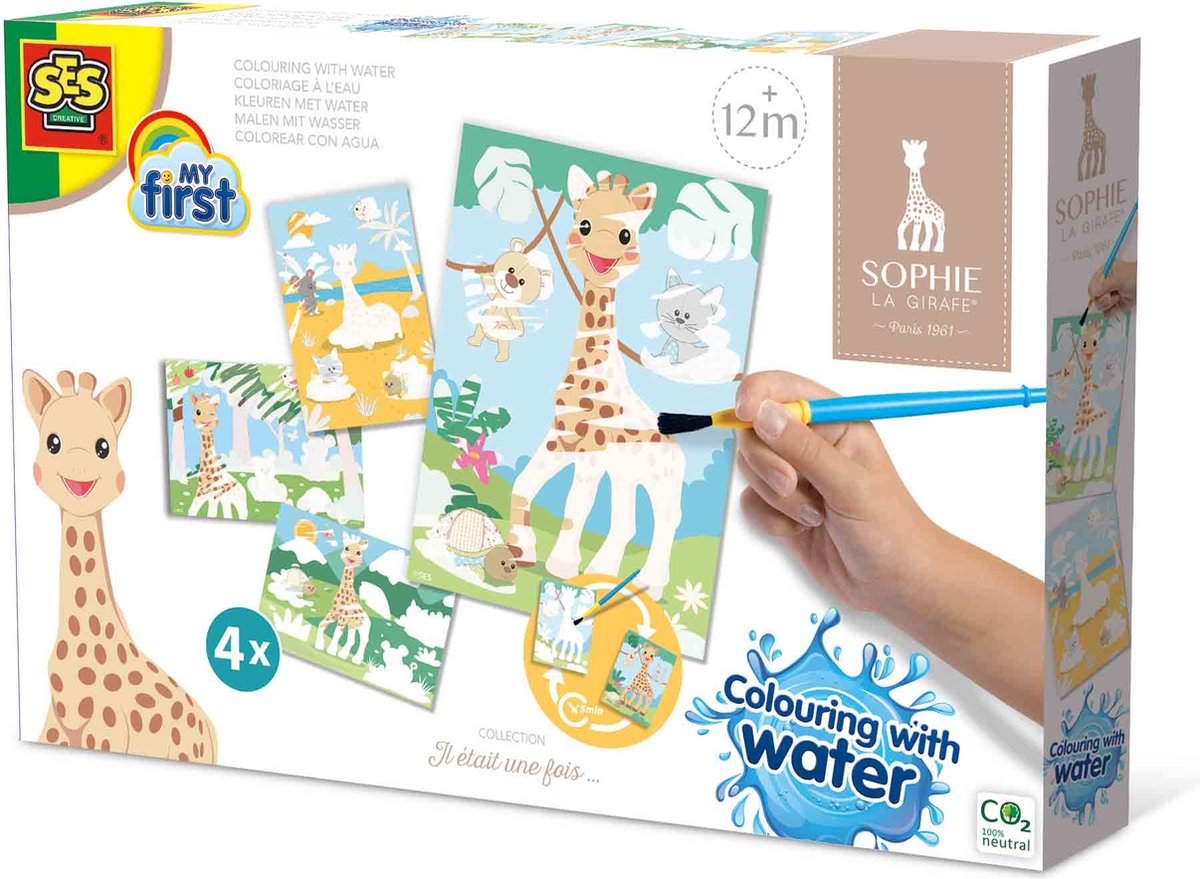 Ses ma première Sophie La Girafe - Couleurs avec de l'eau