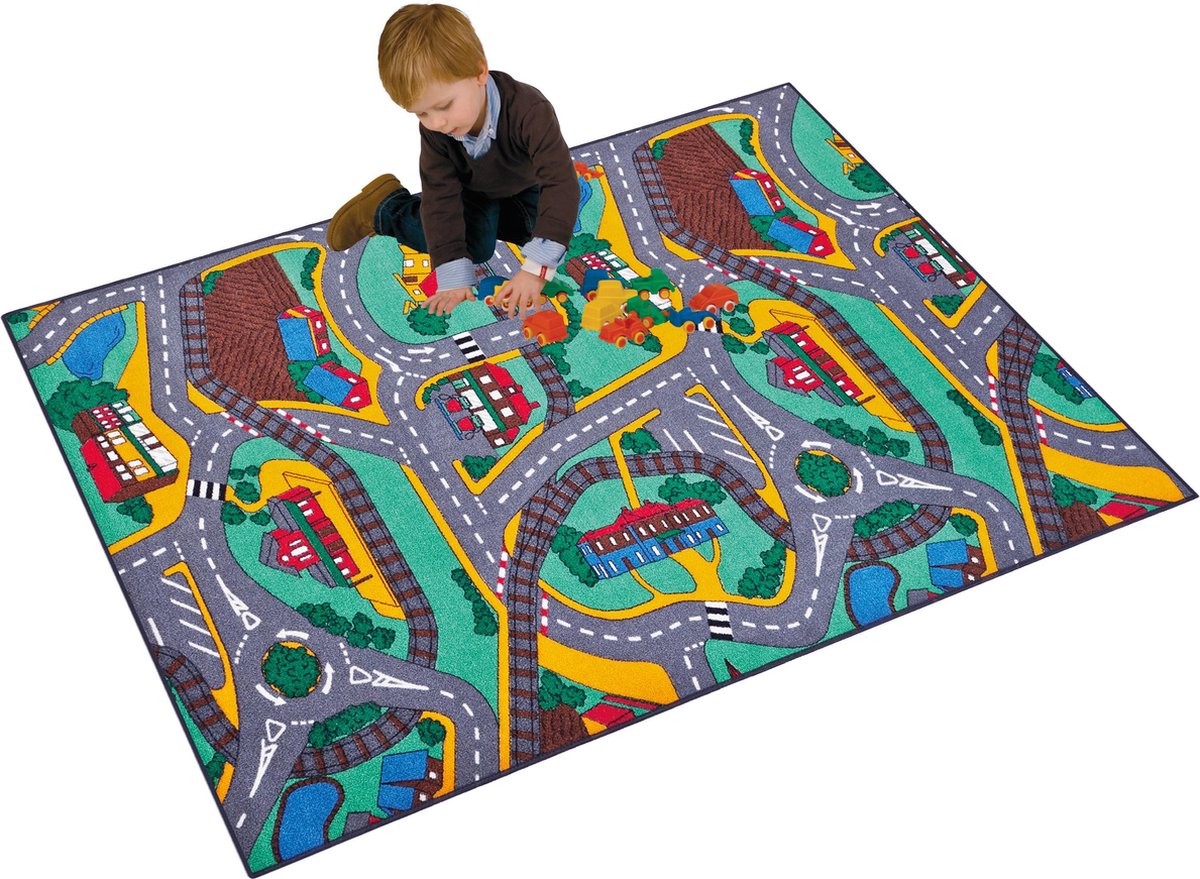 Tapis de jeu ville, 95x133cm