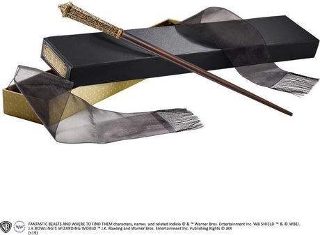 Noble collection baguette magique de corvus lestrange, sr. - édition ollivander - bêtes fantastiques