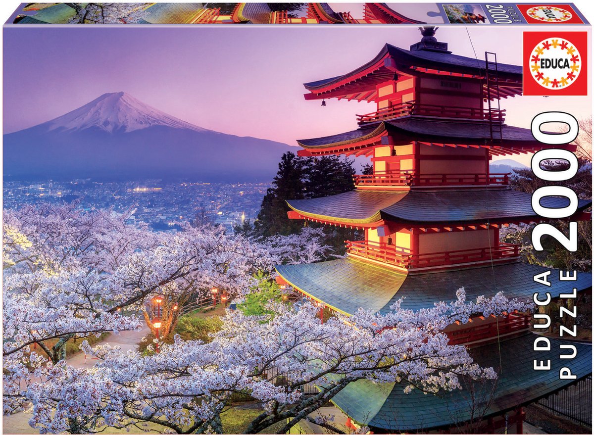 Educa - puzzle - mont fuji japon - 2000 pièces - puzzle