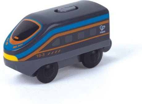 Hape houten trein locomotief zwart - - vanaf 3 jaar
