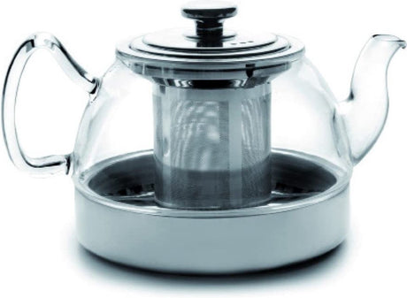 Théière en verre Ibili avec filtre à induction 1200l argent