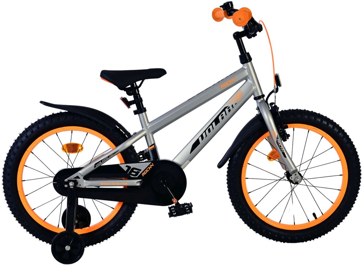 Vélo enfant Volare rocky - garçons - 18 pouces - gris