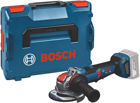 Meuleuse d'angle professionnelle sans fil Bosch blue gwx 18v-11 ps | x-verrouillage | 125 mm | sans batteries ni chargeur en l-boxx - 06019n4400