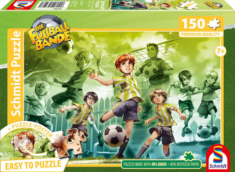 Schmidt - puzzle - la bande de footballeurs, qui reste sur le ballon, - la bande de fussball - 150 pièces - enfants - à partir de 7 ans