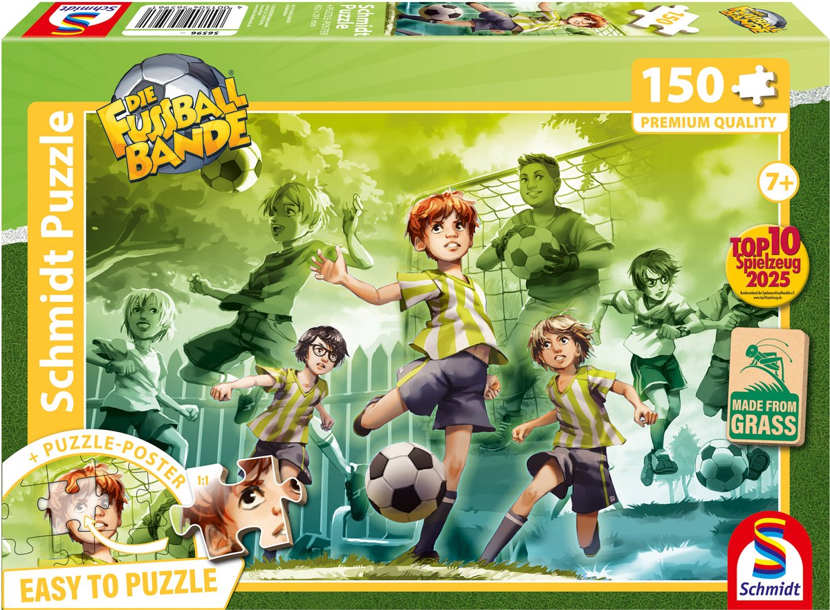 Schmidt - puzzle - la bande de footballeurs, qui reste sur le ballon, - la bande de fussball - 150 pièces - enfants - à partir de 7 ans