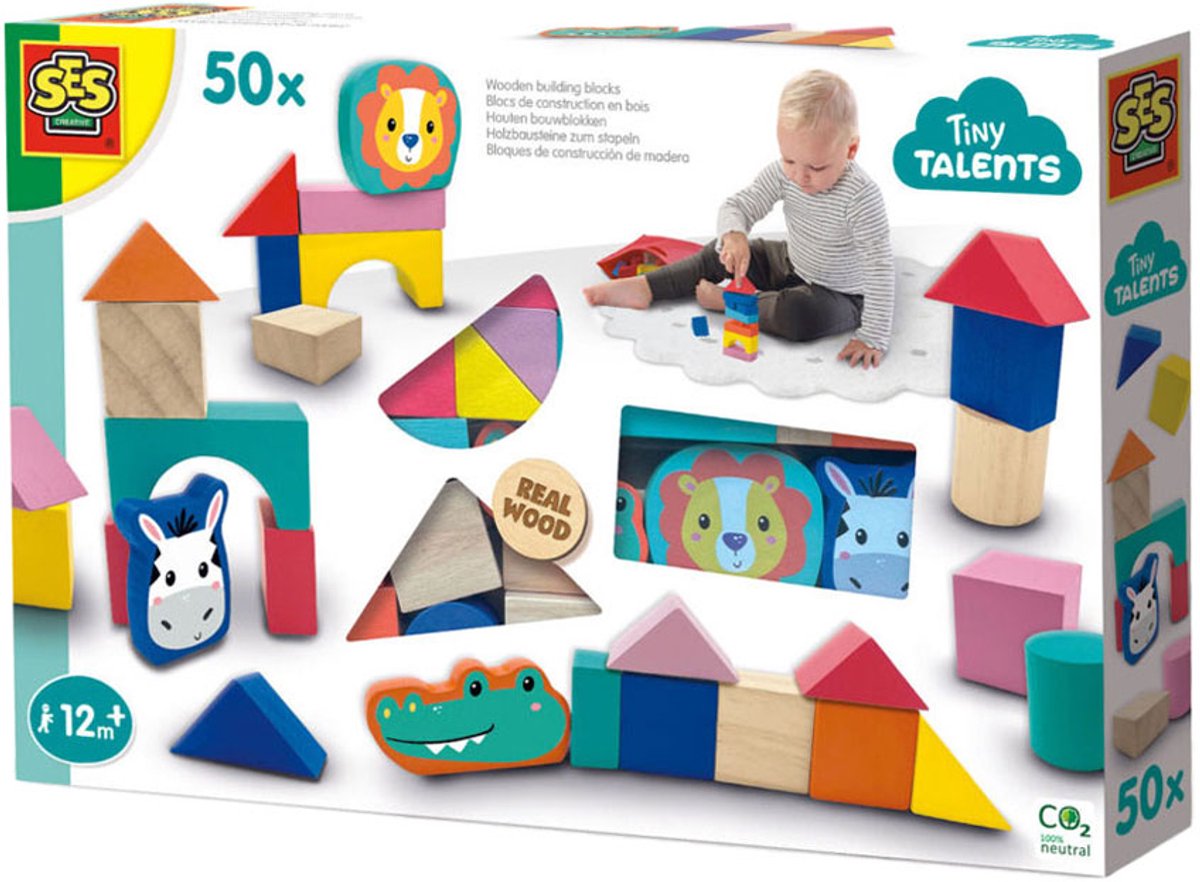 Blocs de construction en bois Ses petits talents