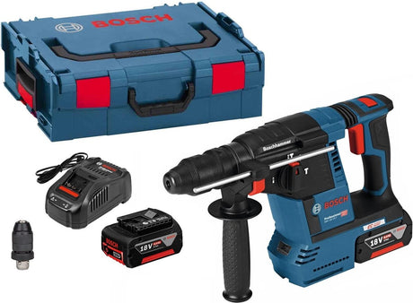 Bosch bleu gbh 18v-26 f marteau perforateur sans fil 2.6j | 5.0ah dans l-boxx - 0611910007