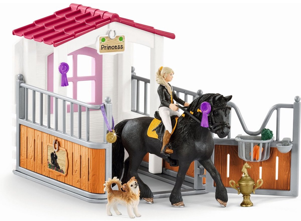 Schleich 42437 box à chevaux avec cheval Princesse Tori