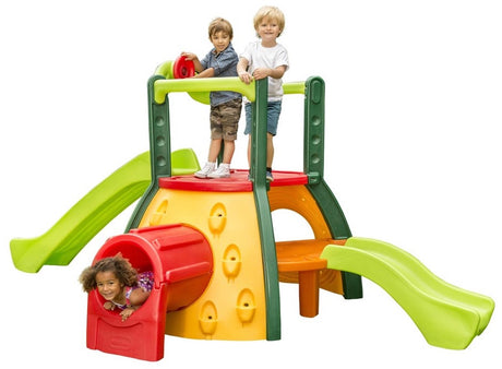 Toboggan à deux étages Super Evergreen Little Tikes - Équipement de terrain de jeu